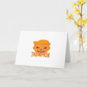 Trumpkin Classic – Pumpkin President Style Kaart (Gele Bloem)