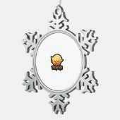 Trumpkin Classic – Retro kostuum slogan Tin Sneeuwvlok Ornament (Rechts)