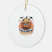 Trumpkin Classic – Spooky Pumpkin Design Keramisch Ornament (Links)