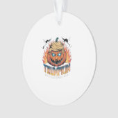 Trumpkin Classic – Spooky Pumpkin Design Ornament (voorkant)