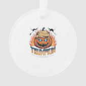 Trumpkin Classic – Spooky Pumpkin Design Ornament (voorkant)