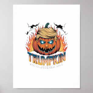 Trumpkin Classic – Spooky Pumpkin Design Poster