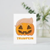 Trumpkin Donald Trump Pumpkin Briefkaart (Staand voorkant)