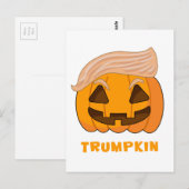 Trumpkin Donald Trump Pumpkin Briefkaart (Voorkant / Achterkant)