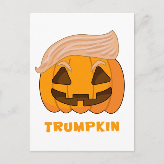 Trumpkin Donald Trump Pumpkin Briefkaart (Voorkant)