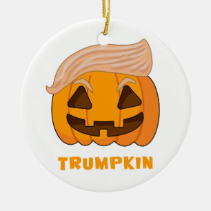 Trumpkin Donald Trump Pumpkin Keramisch Ornament