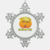Trumpkin - Enge goede pompoen Tin Sneeuwvlok Ornament (Voorkant)