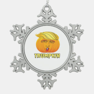 Trumpkin - Enge goede pompoen Tin Sneeuwvlok Ornament
