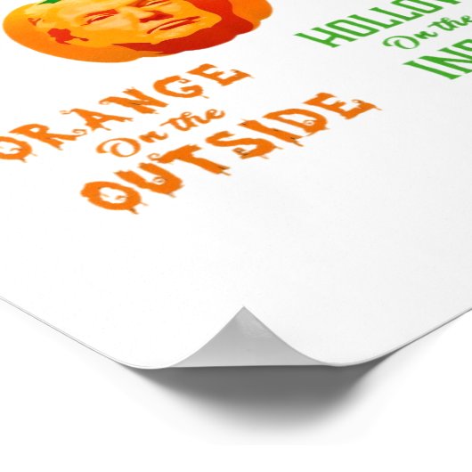 Trumpkin Funny Halloween Classic Poster (Hoek)