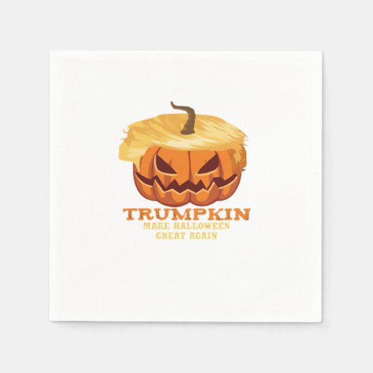 Trumpkin Funny Halloween Pumpkin - Klassiek Kostuu Servet (Voorkant)