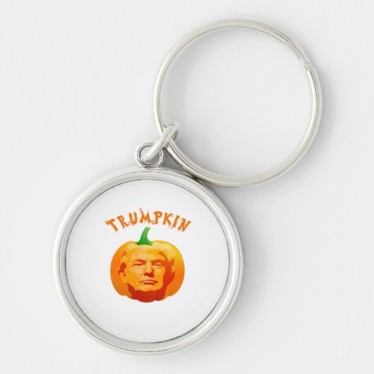 Trumpkin Funny Halloween – Spooky Parody Edition Sleutelhanger (Voorkant)