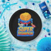 Trumpkin Funny Pumpkin Head Halloween Kostuumklass Papieren Bordje (Feest)