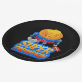Trumpkin Funny Pumpkin Head Halloween Kostuumklass Papieren Bordje (Gekanteld)