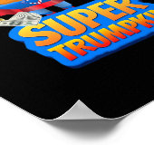 Trumpkin Funny Pumpkin Head Halloween Kostuumklass Poster (Hoek)