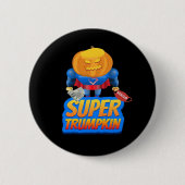 Trumpkin Funny Pumpkin Head Halloween Kostuumklass Ronde Button 5,7 Cm (Voorkant)