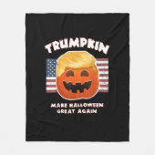 Trumpkin Funny Pumpkin Pie Pun Verenigde Staten Li Fleece Deken (Voorkant)