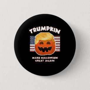 Trumpkin Funny Pumpkin Pie Pun Verenigde Staten Li Ronde Button 5,7 Cm