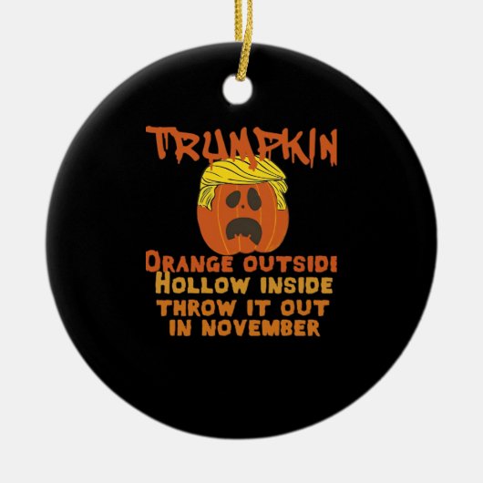 Trumpkin gooide klassieker uit november keramisch ornament (Voorkant)