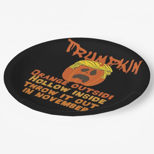 Trumpkin gooide klassieker uit november papieren bordje (Gekanteld)