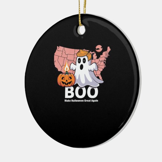 Trumpkin Grappig Halloween Boek - Pompoen Trumpkin Keramisch Ornament (Links)