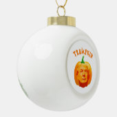 Trumpkin Grappig Halloween Kostuum - Retro MAGA St Keramische Bal Ornament (Links)