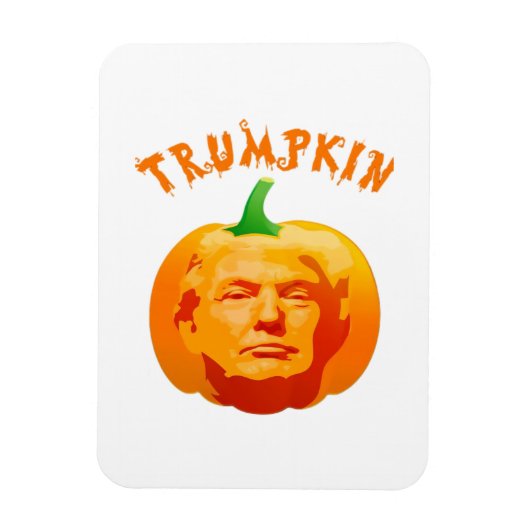 Trumpkin Grappig Halloween Kostuum - Retro MAGA St Magneet (Verticaal)
