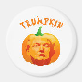 Trumpkin Grappig Halloween Kostuum - Retro MAGA St Magneet (Voorkant)