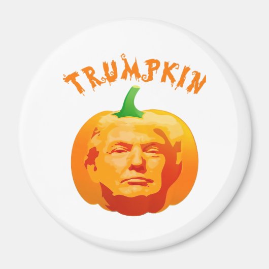 Trumpkin Grappig Halloween Kostuum - Retro MAGA St Magneet (Voorkant)
