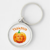 Trumpkin Grappig Halloween Kostuum - Retro MAGA St Sleutelhanger (Voorkant)