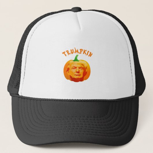 Trumpkin Grappig Halloween Kostuum - Retro MAGA St Trucker Pet (Voorkant)