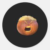 Trumpkin - Grappig Halloween Ronde Sticker (Voorkant)