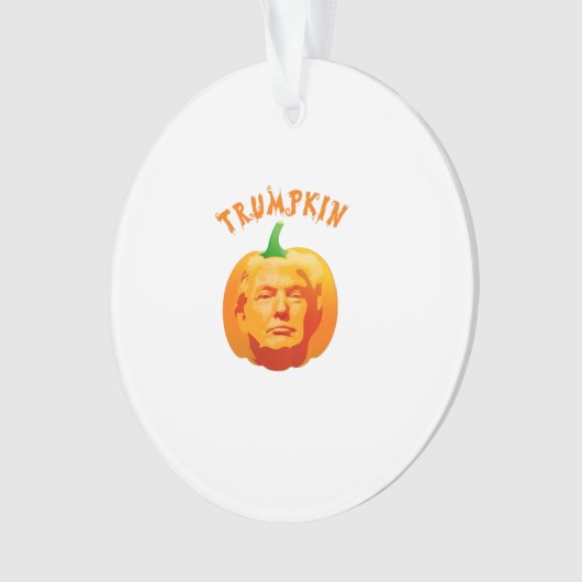 Trumpkin Grappig Halloween – Spooky Parody Edition Ornament (voorkant)