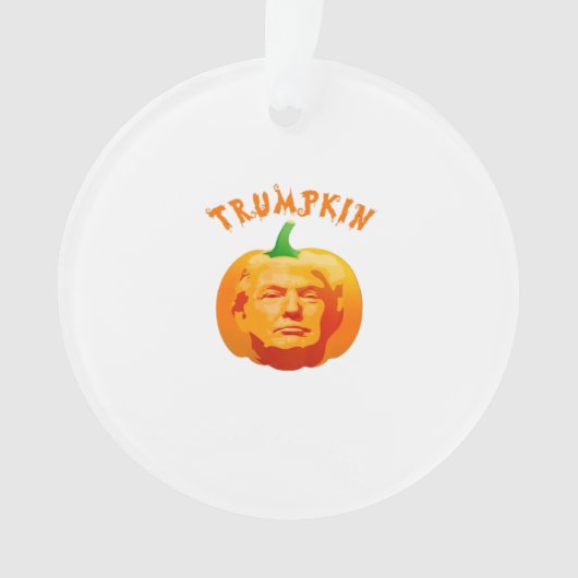 Trumpkin Grappig Halloween – Spooky Parody Edition Ornament (voorkant)