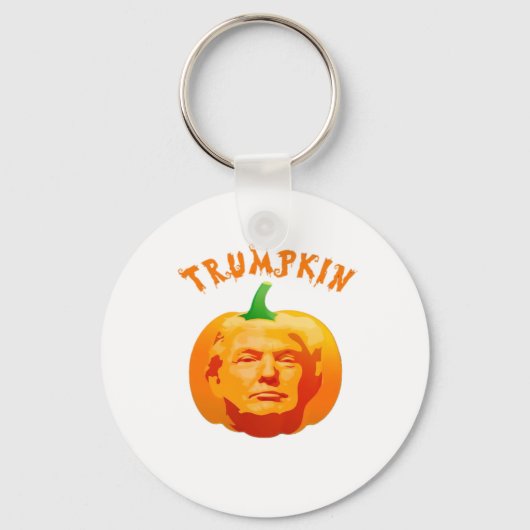 Trumpkin Grappig Halloween – Spooky Parody Edition Sleutelhanger (Voorkant)