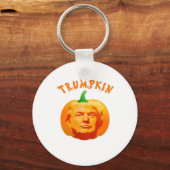 Trumpkin Grappig Halloween – Spooky Parody Edition Sleutelhanger (Voorkant)