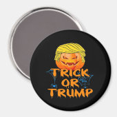 Trumpkin Grappig Ontwerp voor Halloween Magneet (Voorkant / Achterkant)