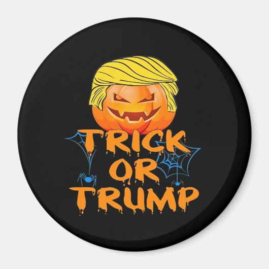 Trumpkin Grappig Ontwerp voor Halloween Magneet (Voorkant)