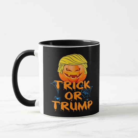 Trumpkin Grappig Ontwerp voor Halloween Mok (Links)