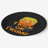 Trumpkin Grappig Ontwerp voor Halloween Papieren Bordje (Gekanteld)
