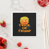 Trumpkin Grappig Ontwerp voor Halloween Servet (Insitu)