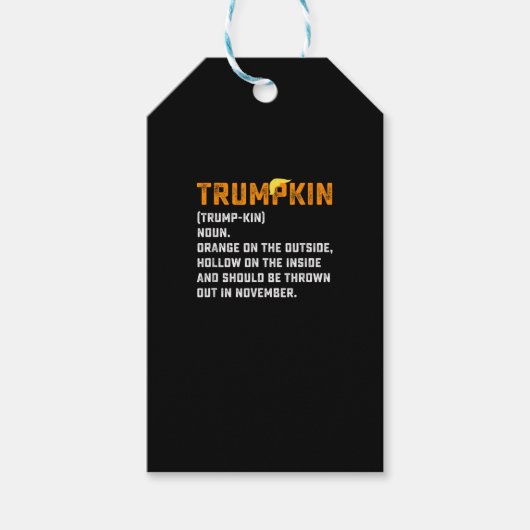 Trumpkin Grappige Anti Pompoen Cadeaulabel (Voorkant)