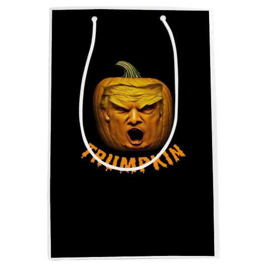 Trumpkin - Grappige Donald Pumpkin Halloween Class Medium Cadeauzakje (Voorkant)