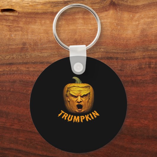 Trumpkin - Grappige Donald Pumpkin Halloween Class Sleutelhanger (Voorkant)
