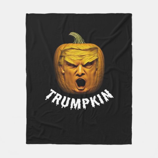 Trumpkin - Grappige Donald Pumpkin Halloween Fleece Deken (Voorkant)