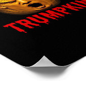 Trumpkin - Grappige Donald Pumpkin Halloween Poster (Hoek)