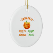 Trumpkin Grappige Halloween Classic Keramisch Ornament (Rechts)