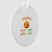 Trumpkin Grappige Halloween Classic Ornament (voorkant)