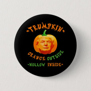 Trumpkin Grappige Halloween Classic Ronde Button 5,7 Cm