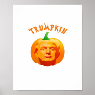 Trumpkin Grappige Halloween – Griezelen Parodie Ed Poster