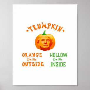 Trumpkin Grappige Halloween Klassieker Poster